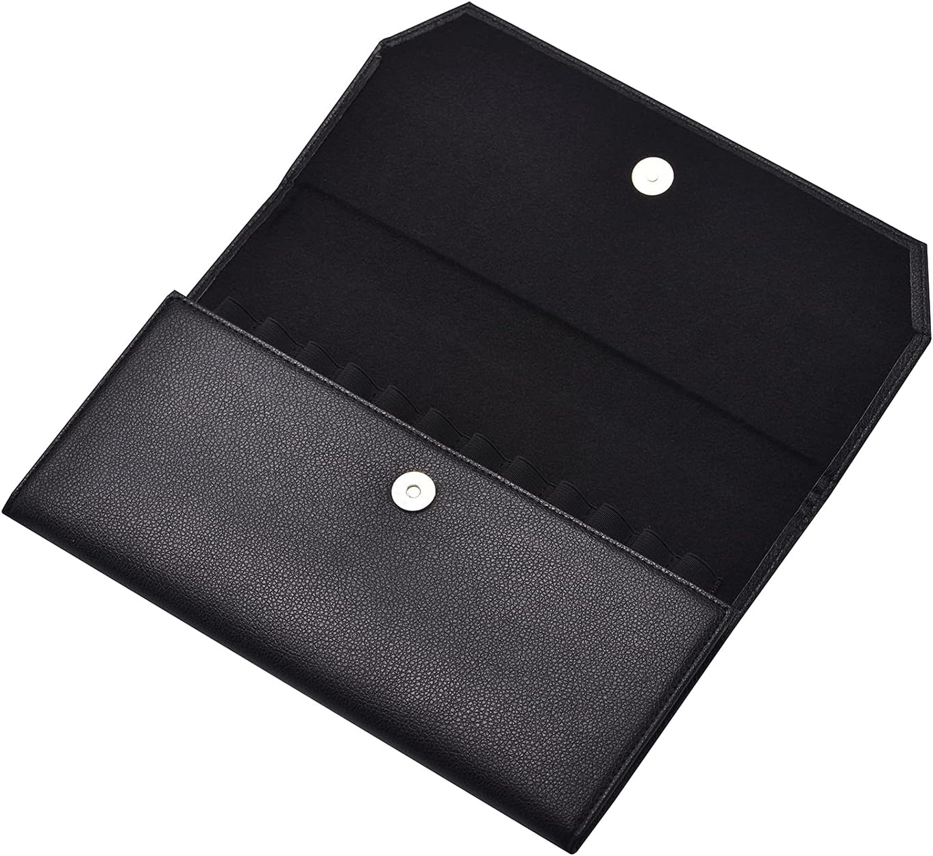 Étui en Cuir PU Noir pour 12 Stylos Plume – Image 4