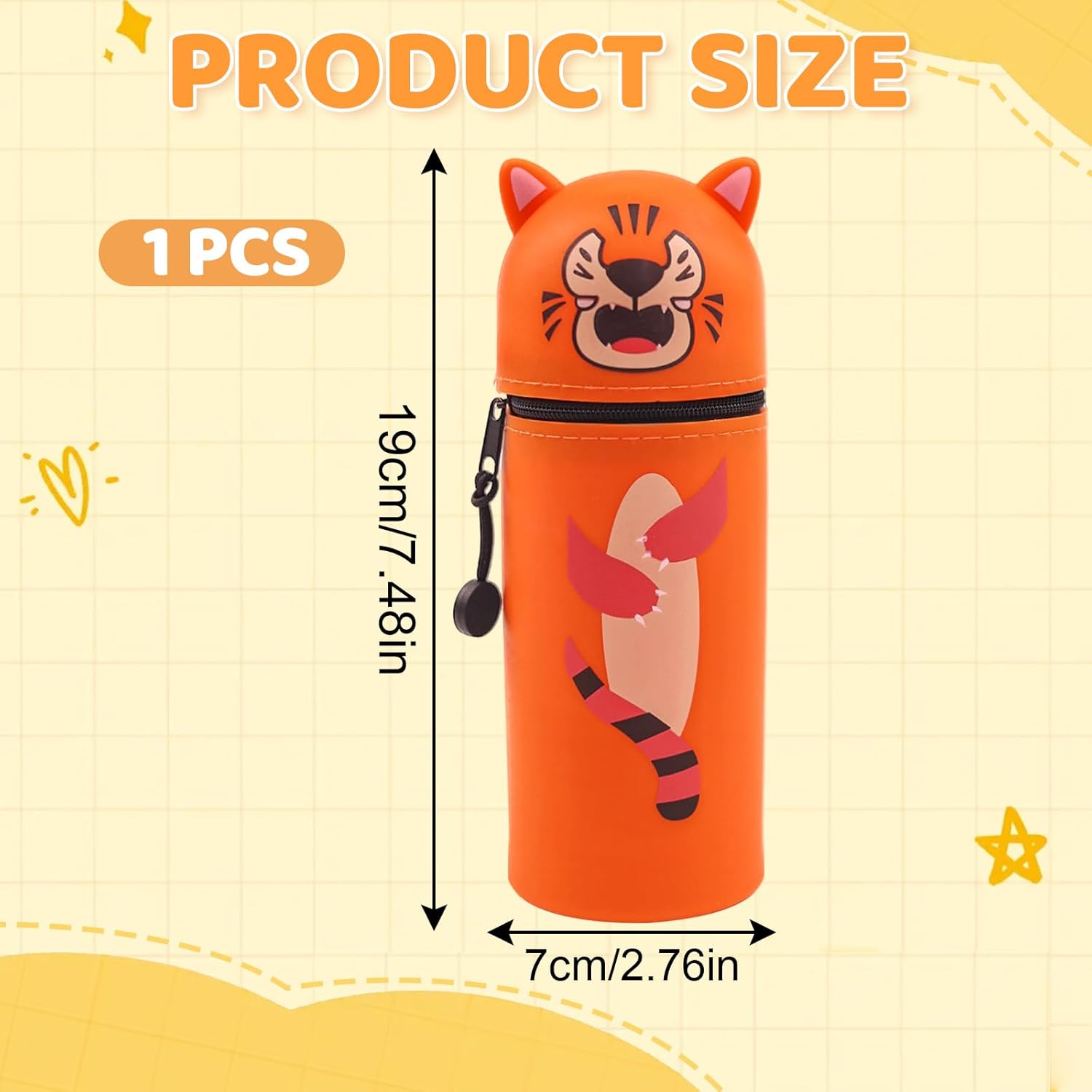 Trousse 2 en 1 Silicone Souple - Tigres – Image 2