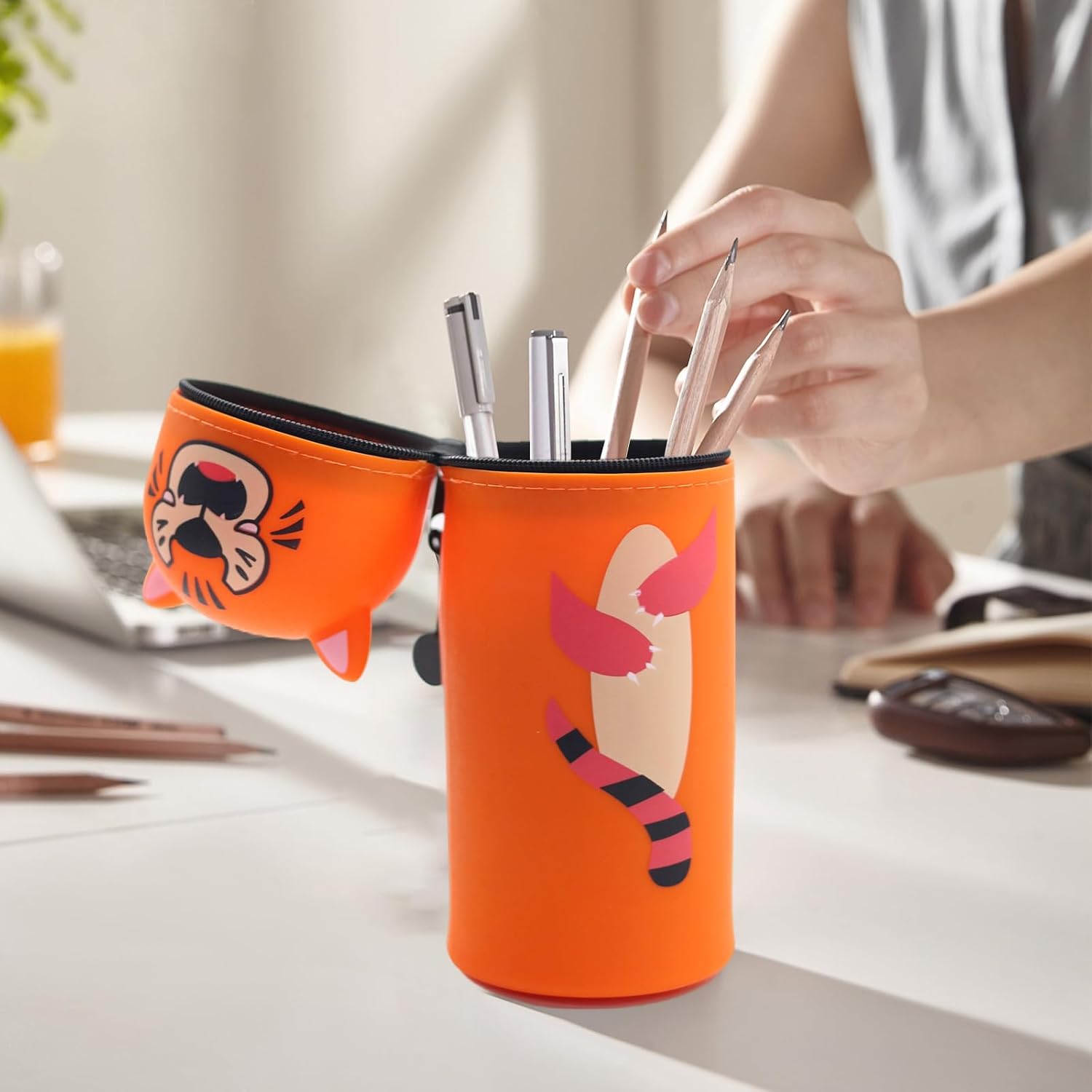 Trousse 2 en 1 Silicone Souple - Tigres – Image 3