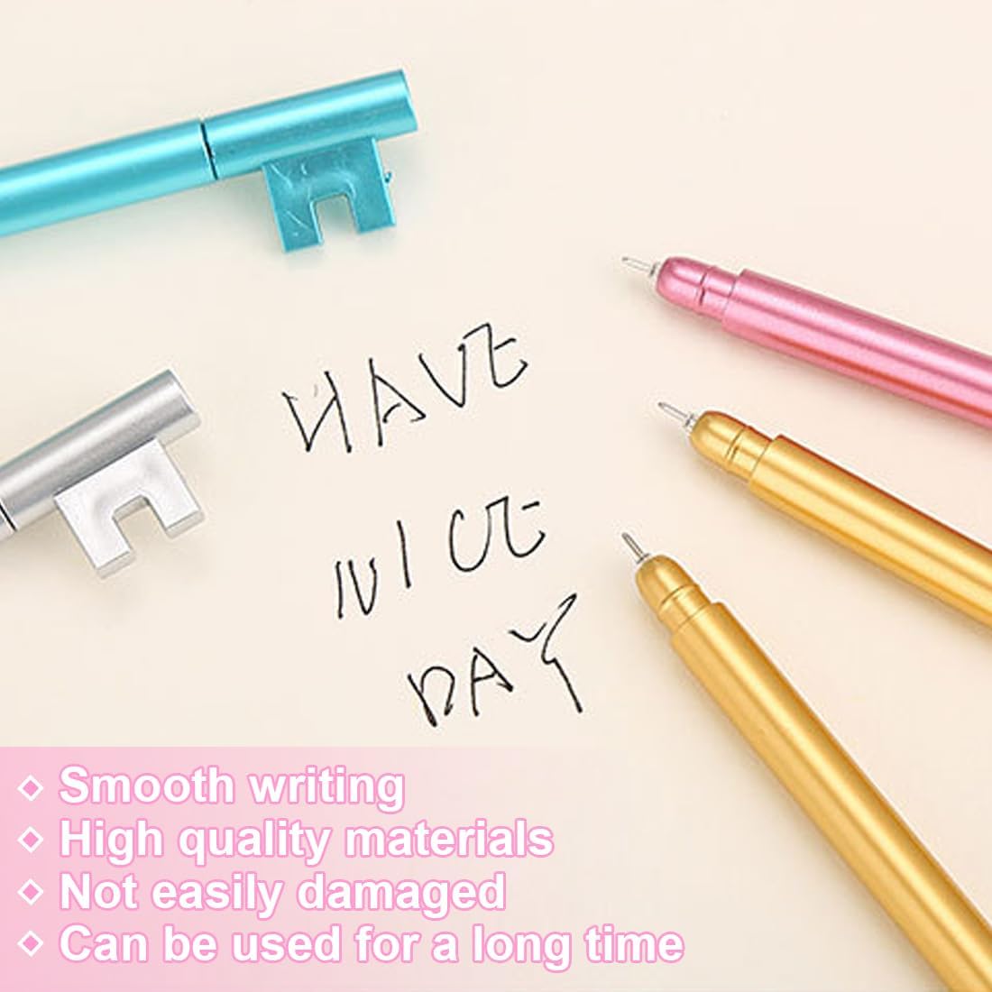 Stylos Clés Vintage Noir 0,5 mm - Idéal Cadeau Enfant – Image 3