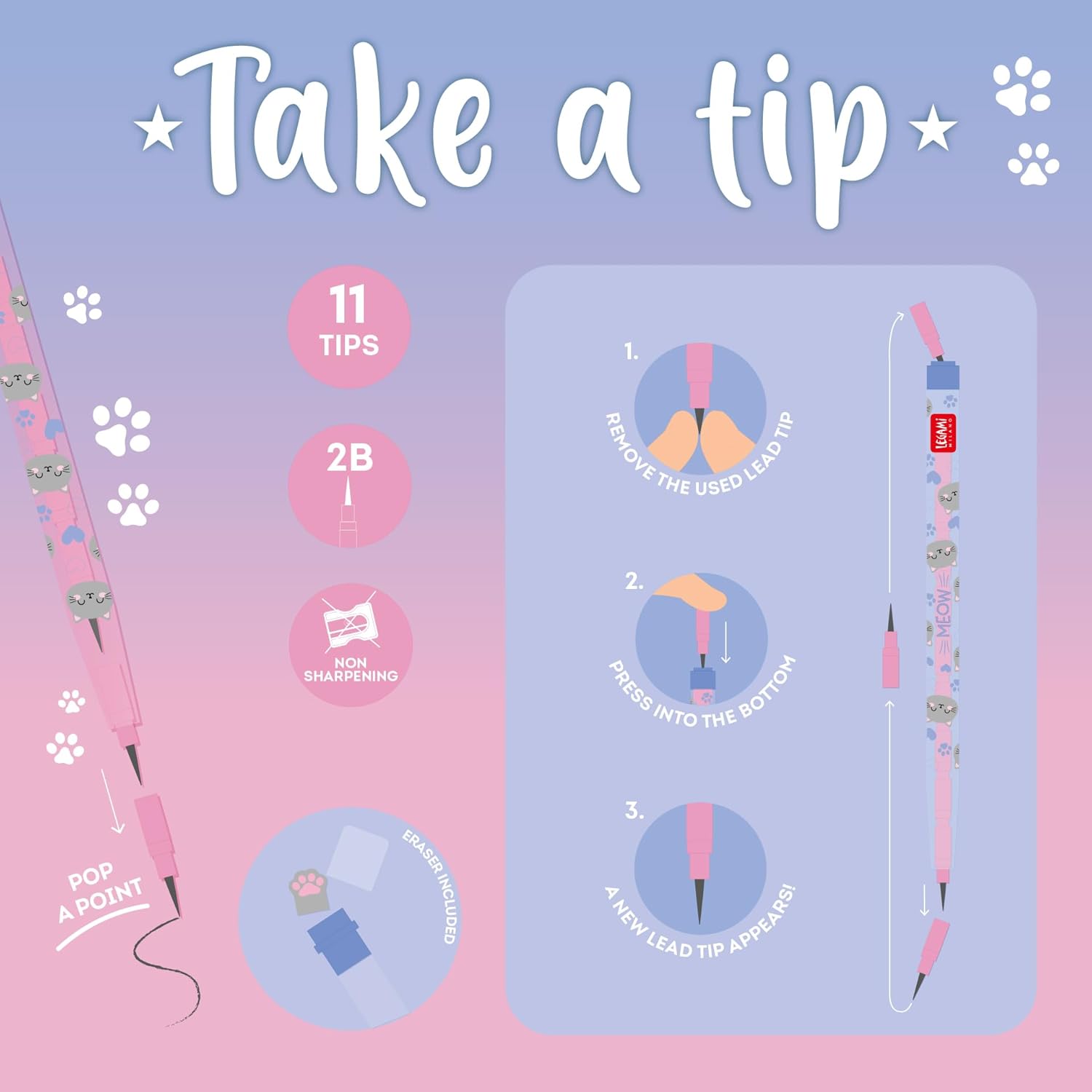 Crayon Empilable Kitty - Pratique et Créatif – Image 6