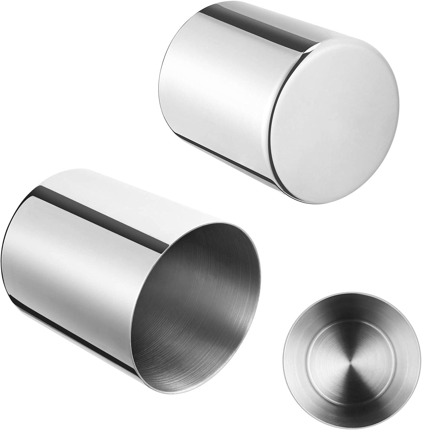 Lot de 2 Porte-stylos Inox Argentés - Organisateur Minimaliste – Image 3