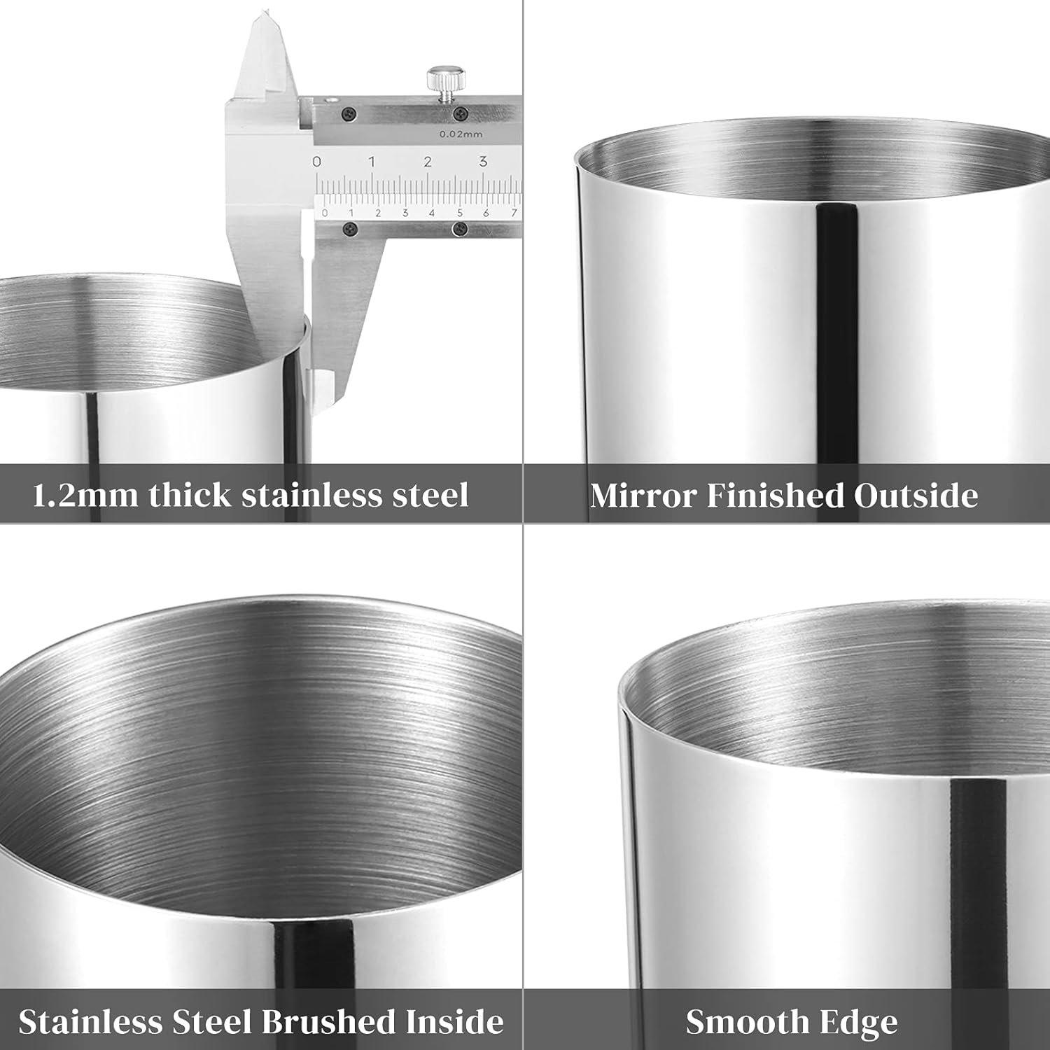 Lot de 2 Porte-stylos Inox Argentés - Organisateur Minimaliste – Image 4