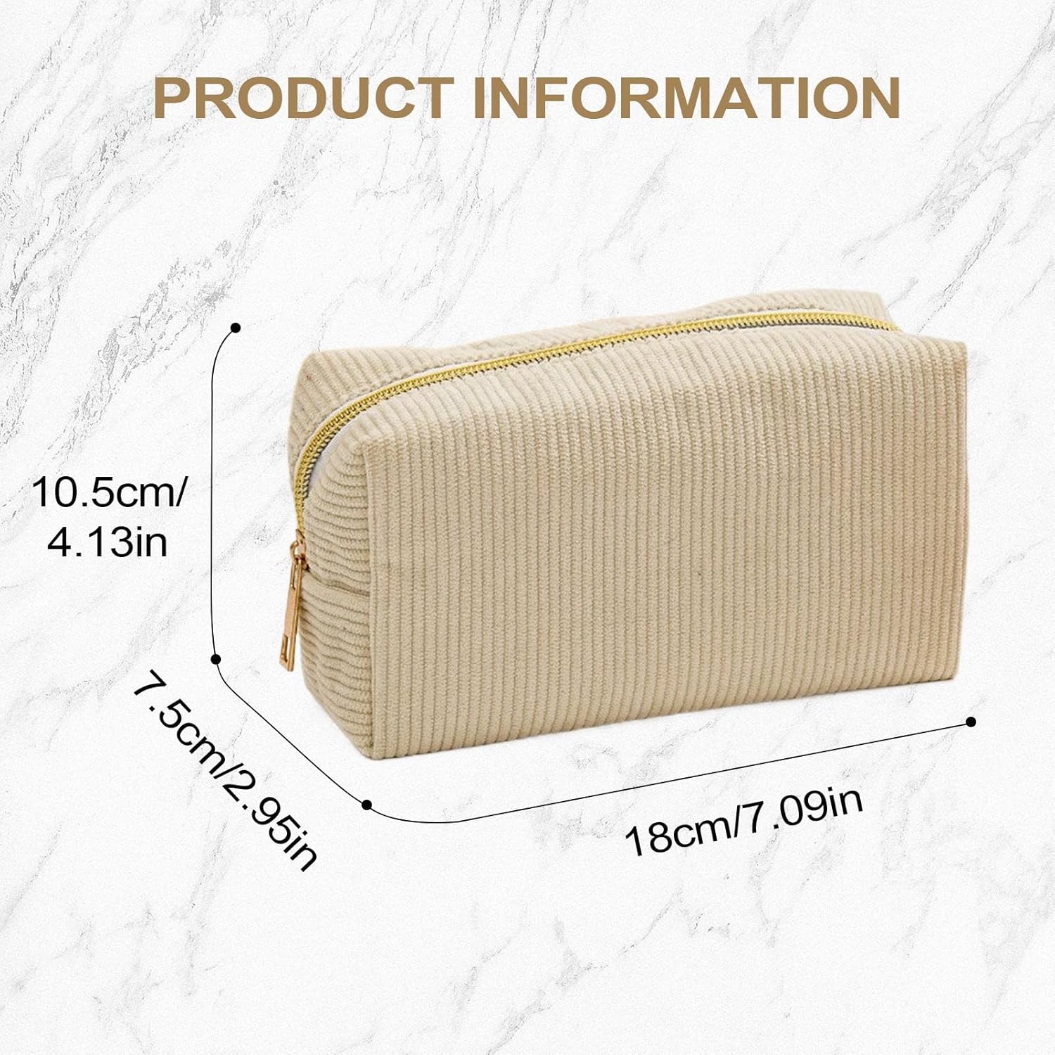 Trousse en Velours Côtelé - École et Maquillage – Image 6