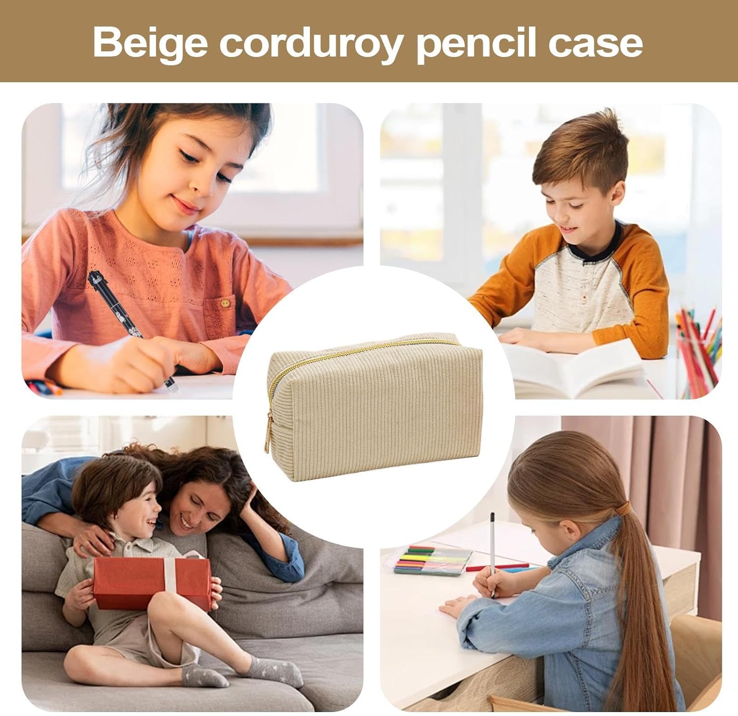 Trousse en Velours Côtelé - École et Maquillage – Image 7