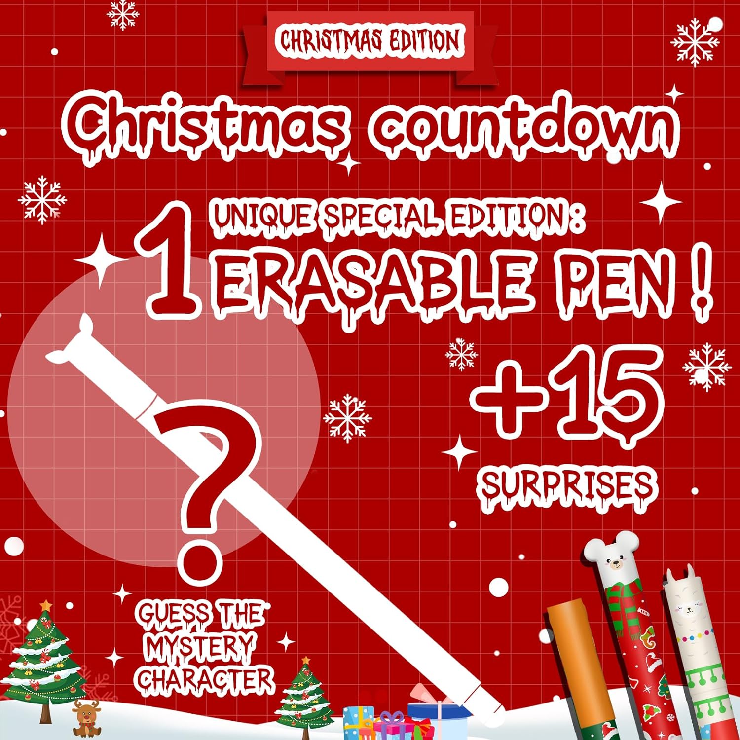 Stylos gel effaçables - 16 couleurs variées – Image 5