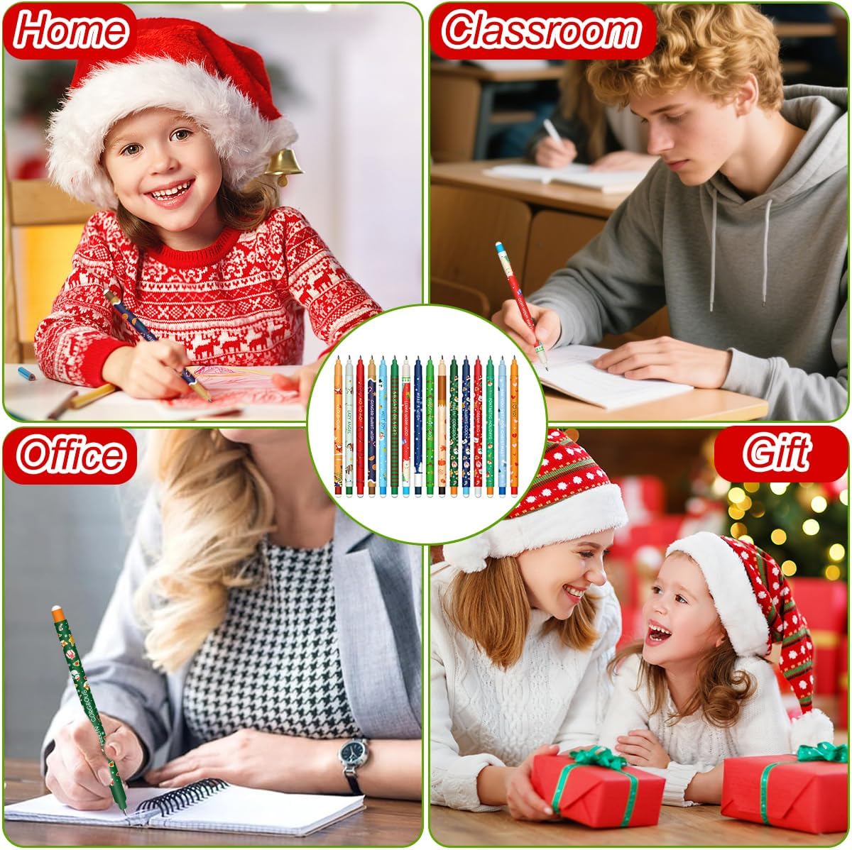 Stylos gel effaçables - 16 couleurs variées – Image 9
