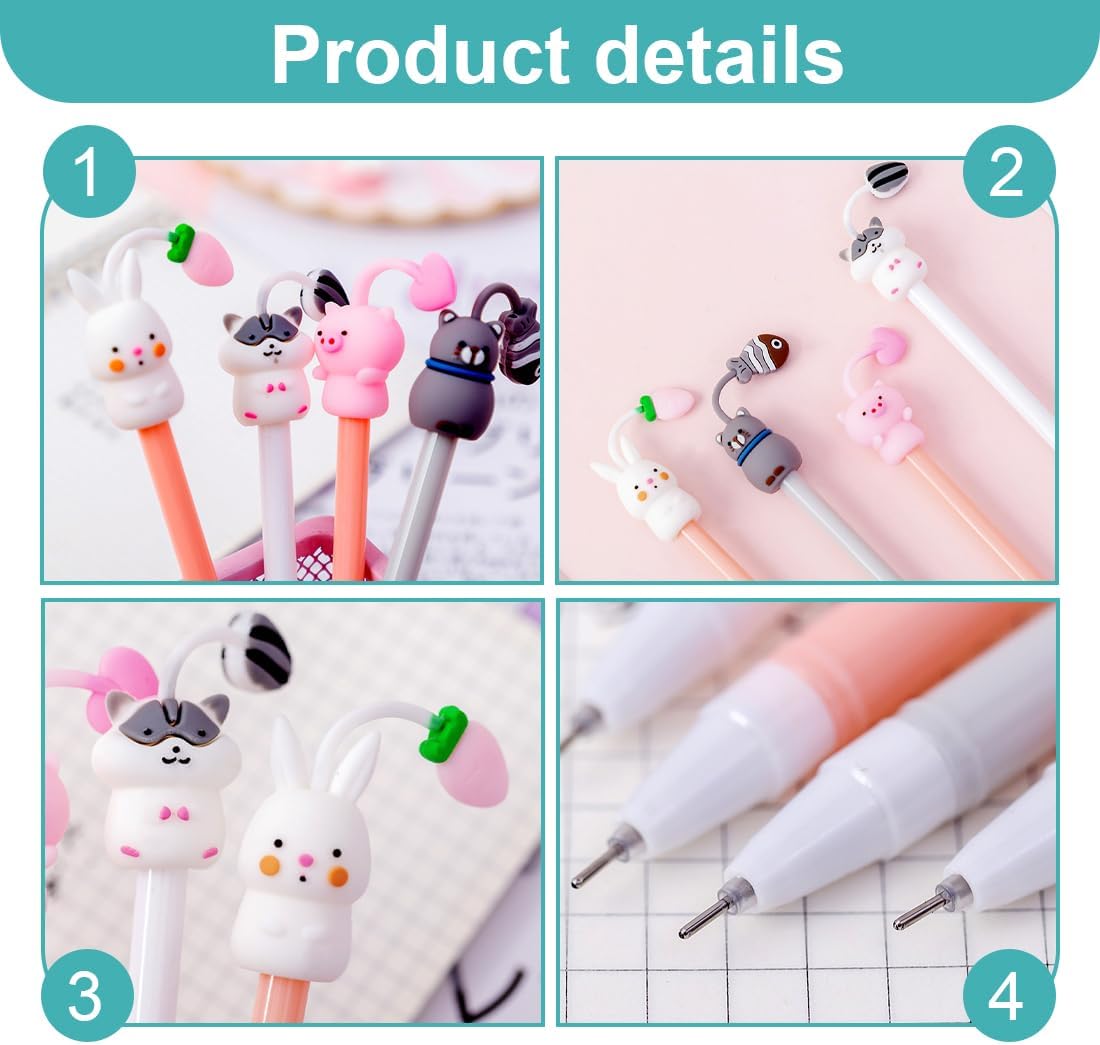 Stylos Gel Animaux 0,5 mm - Noir – Image 4