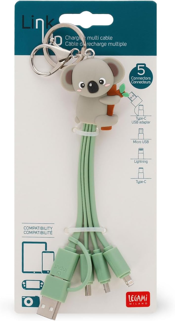 Câble Multi-USB Koala avec Porte-Clé Legami – Image 3