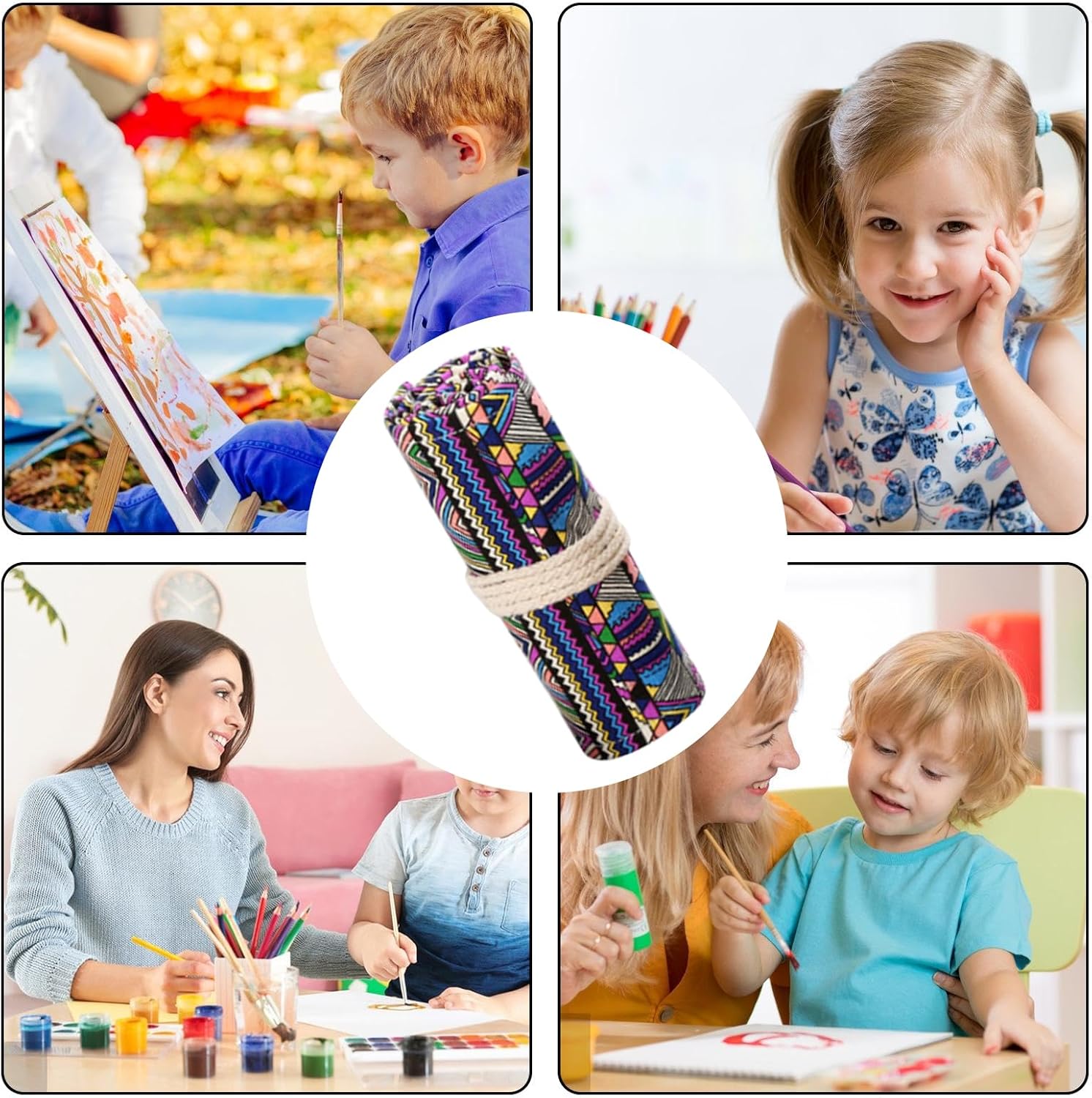 Étui à Crayons Enroulable - 48 Fentes Pratique – Image 4