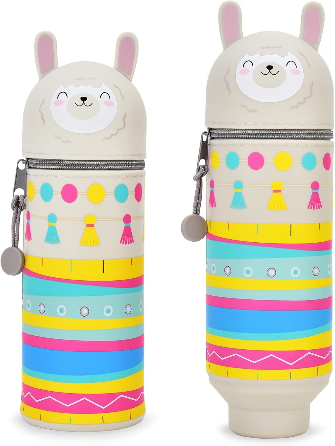 Trousse Kawaii Lama 2-en-1 en Silicone Souple – Image 7