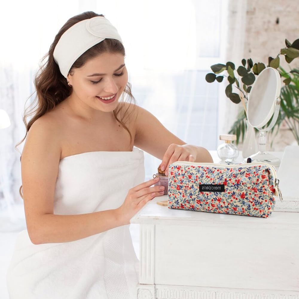 Trousse Scolaire Rétro en Velours Côtelé – Image 3