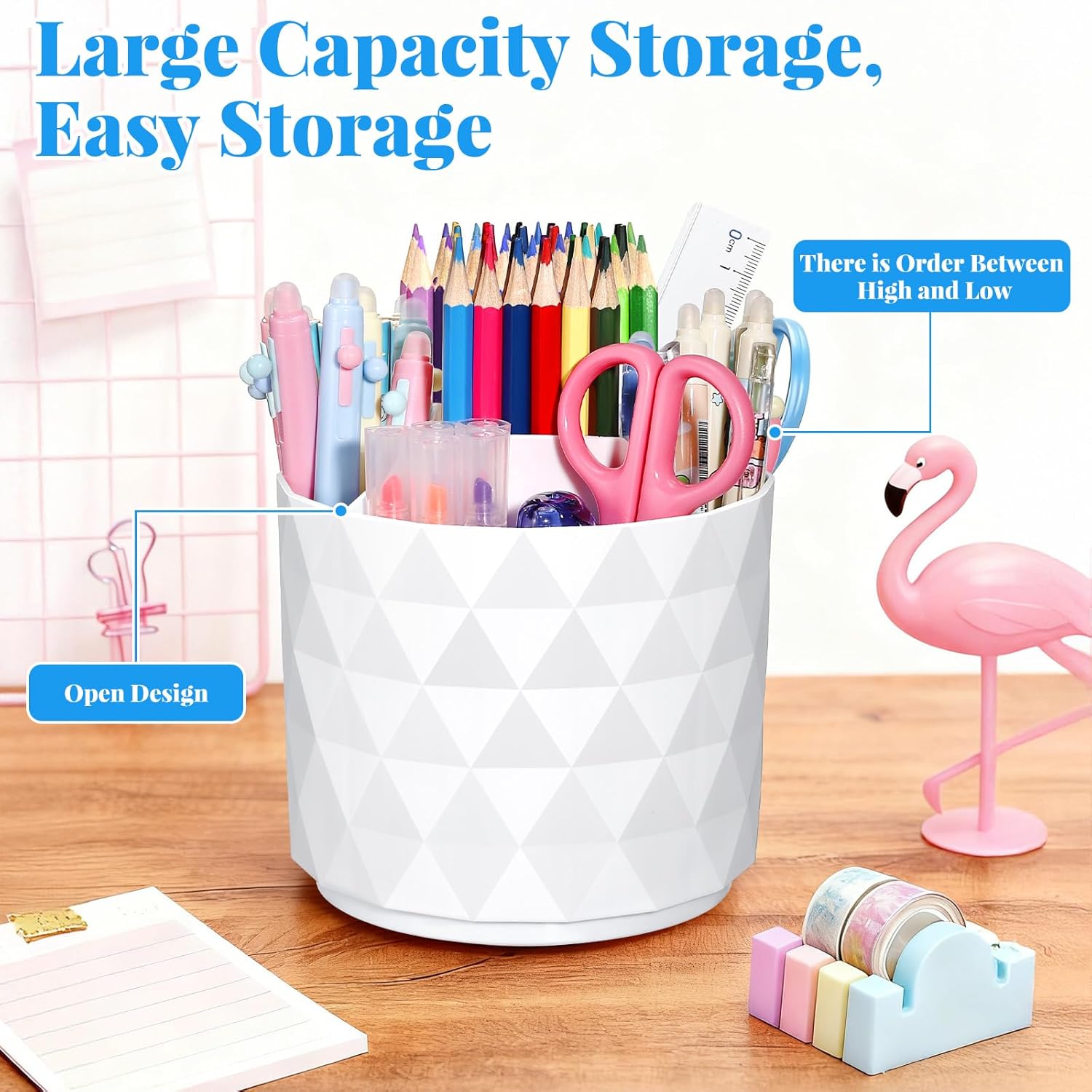 Porte-Stylos Pivotant 360° - 5 Compartiments – Image 3