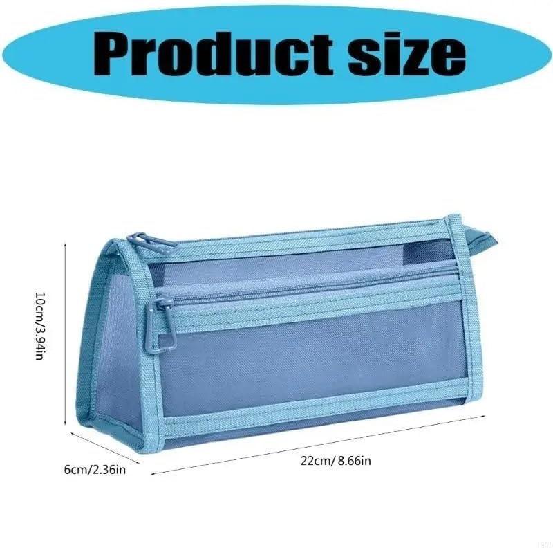 Trousse à Stylos Double Couche - Grande Capacité Verte – Image 2