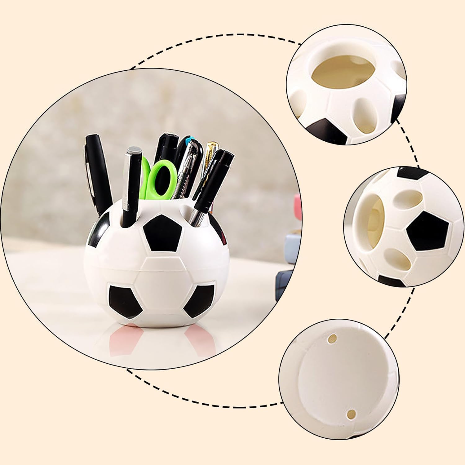 Organisateur Bureau Football : Pot à Stylos – Image 3