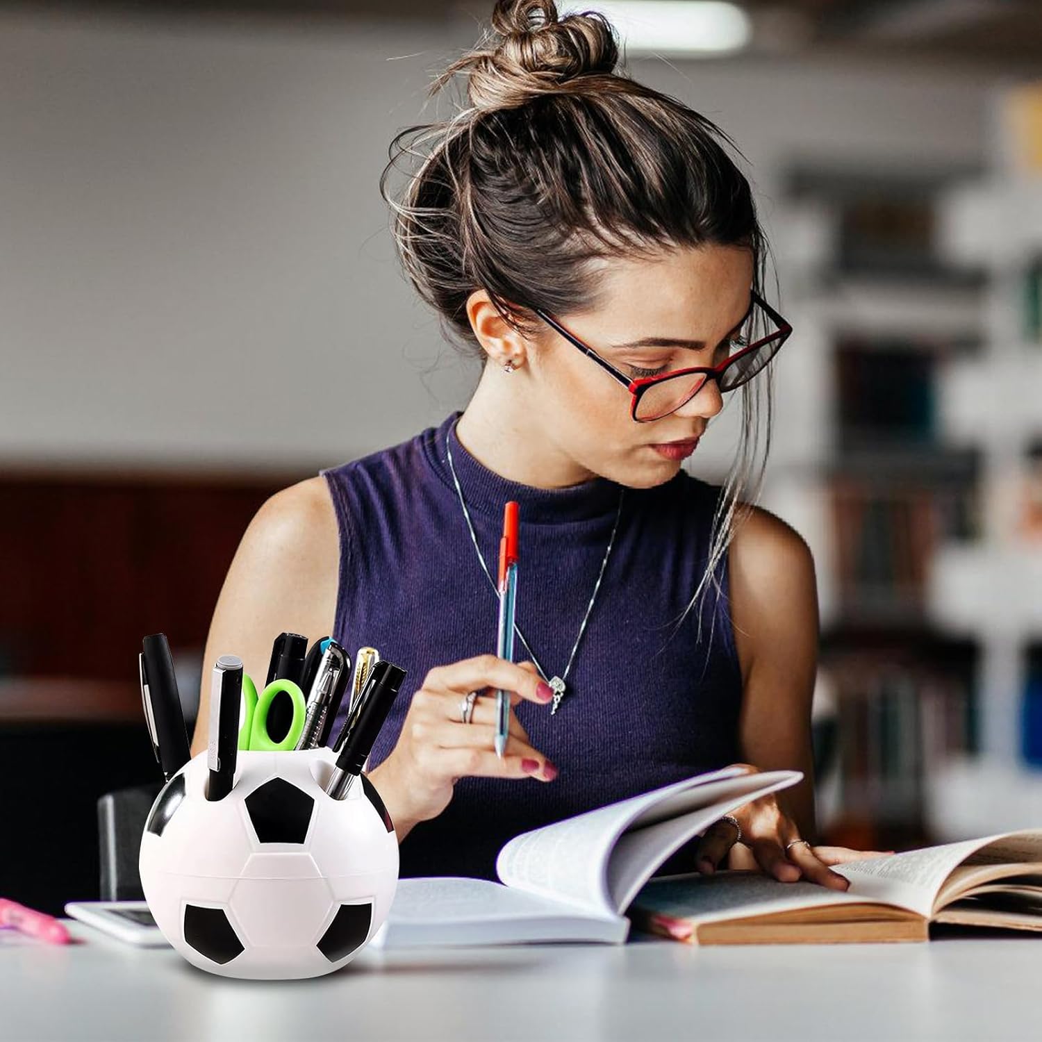 Organisateur Bureau Football : Pot à Stylos – Image 5