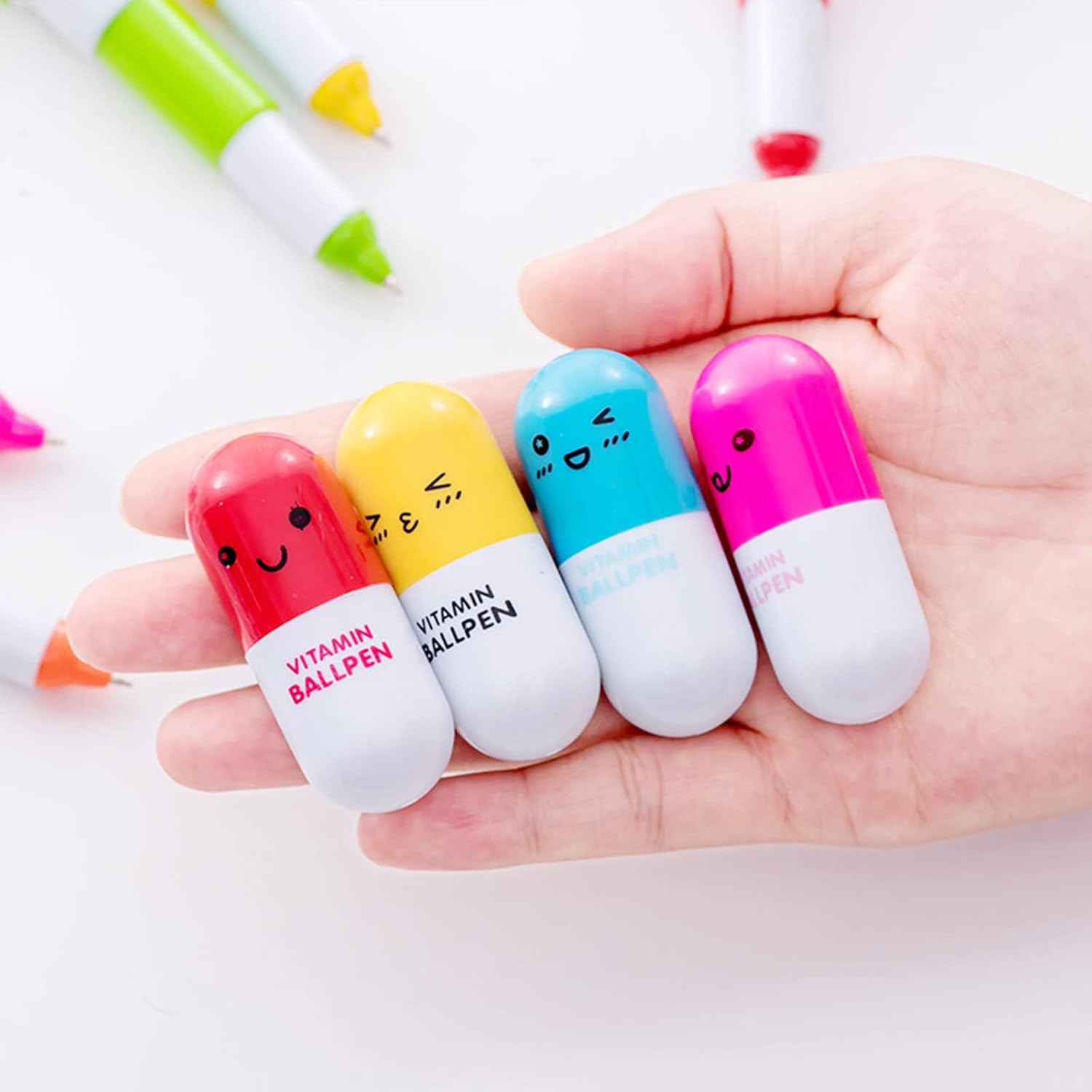 12 Mini Stylos Rétractables Multicolores - Cadeau Idéal ! – Image 5