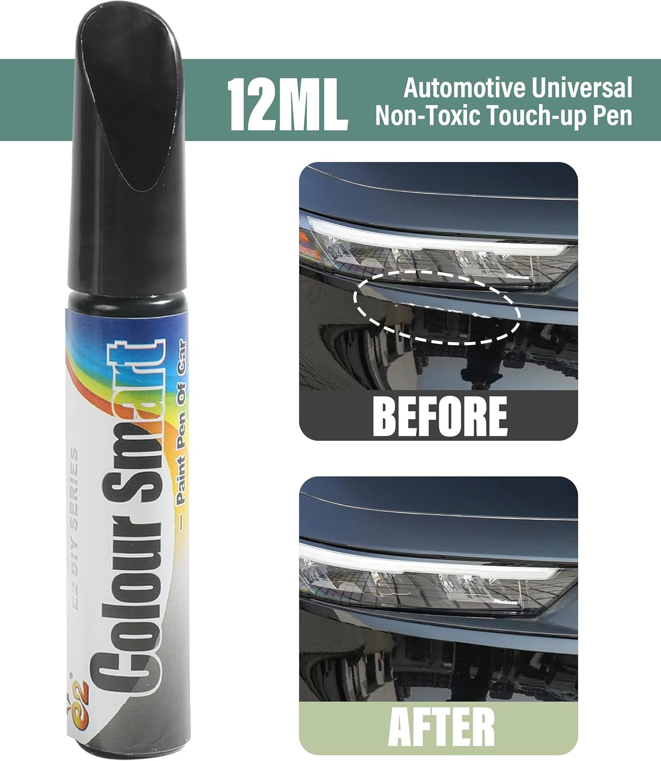 Stylo Peinture Anti Rayure pour Voiture Noir – Image 2