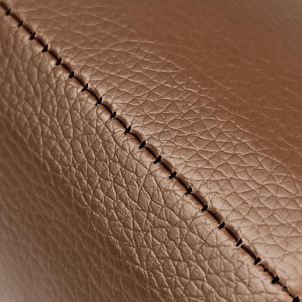 Pot à crayons Porte stylos en cuir marron élégant – Image 5