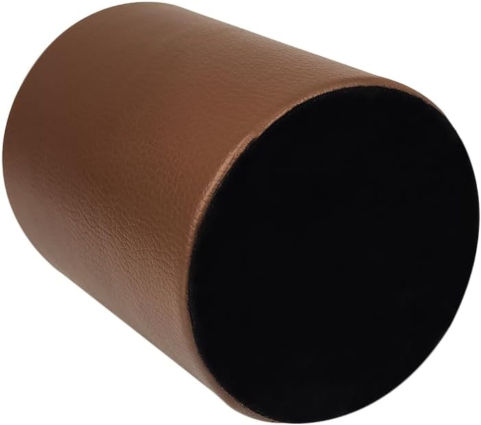 Pot à crayons Porte stylos en cuir marron élégant – Image 7