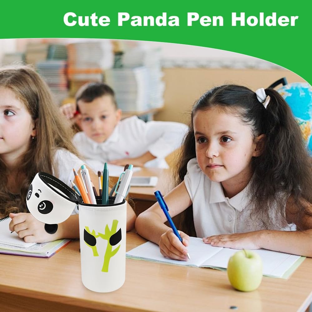 Trousse Kawaii Panda 2 en 1 en Silicone Souple – Image 3