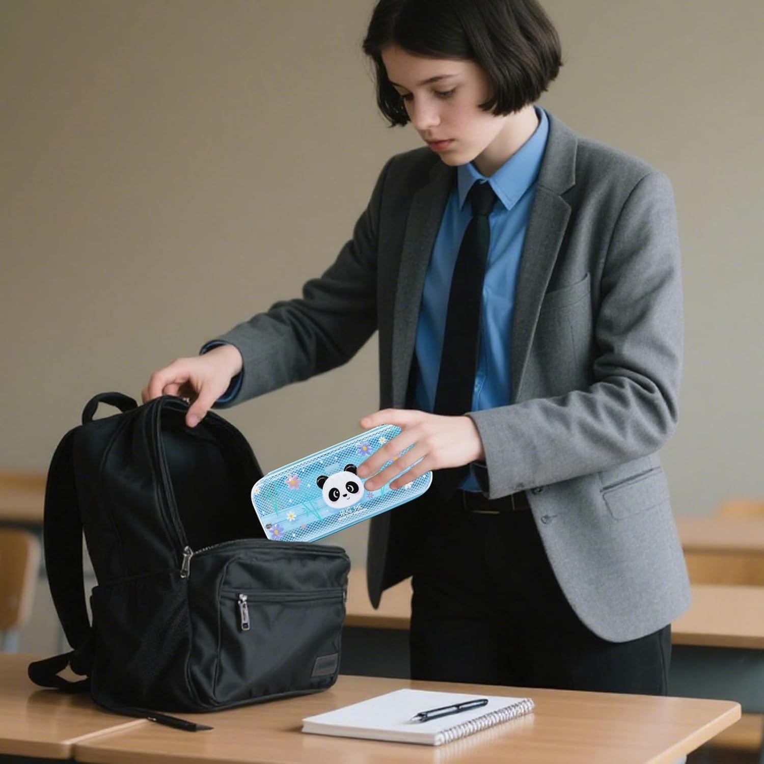 Trousse Wonderwow Panda : Crayons et Organisateur Portable – Image 7