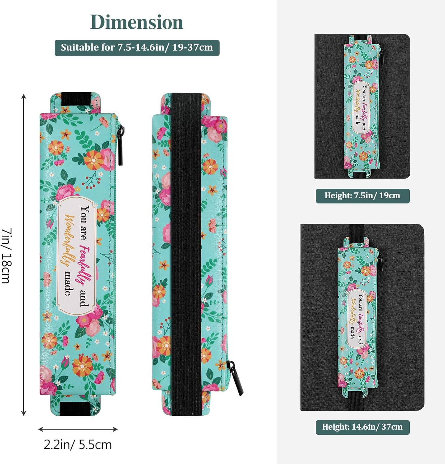 Étuis à Stylos MoKo - 4 Pièces Multicolores en Cuir PU – Image 5