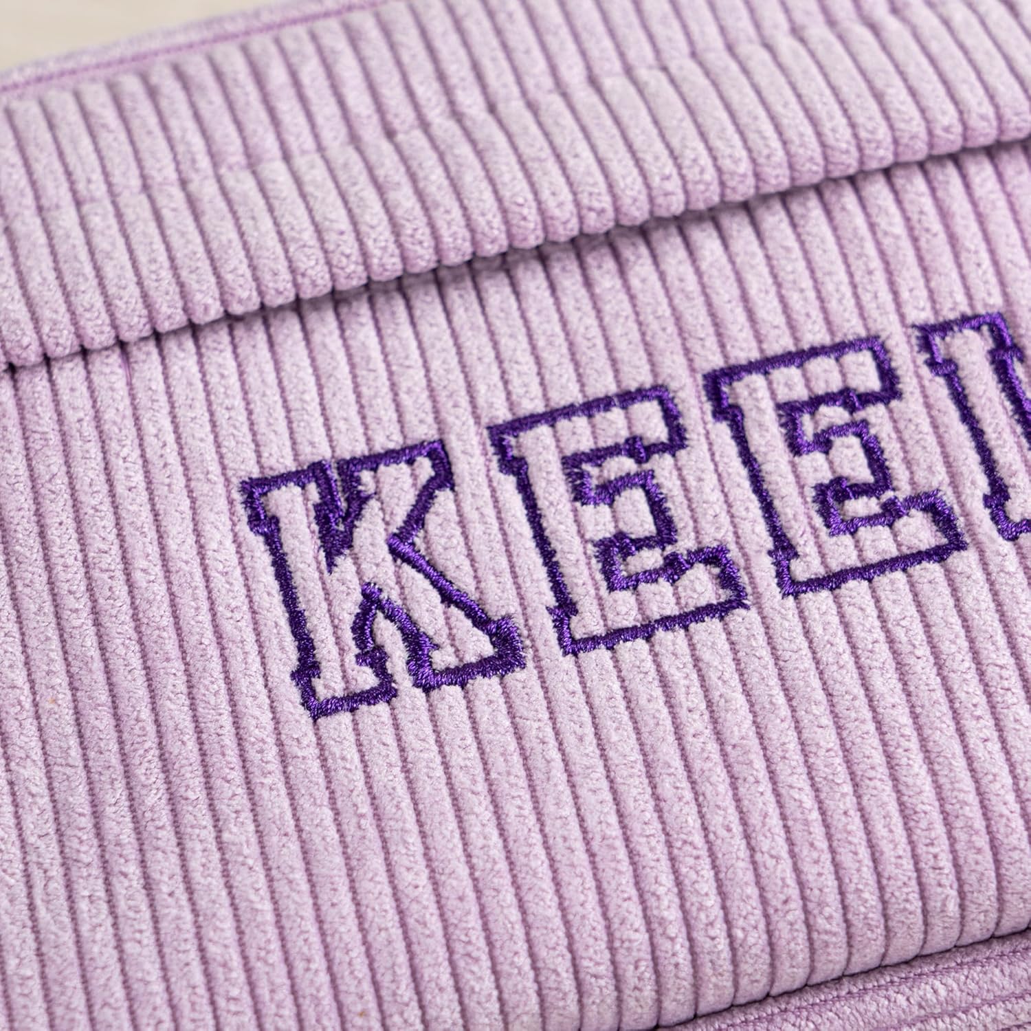 Trousse à Stylos Brodée Personnalisable en Velours – Image 5