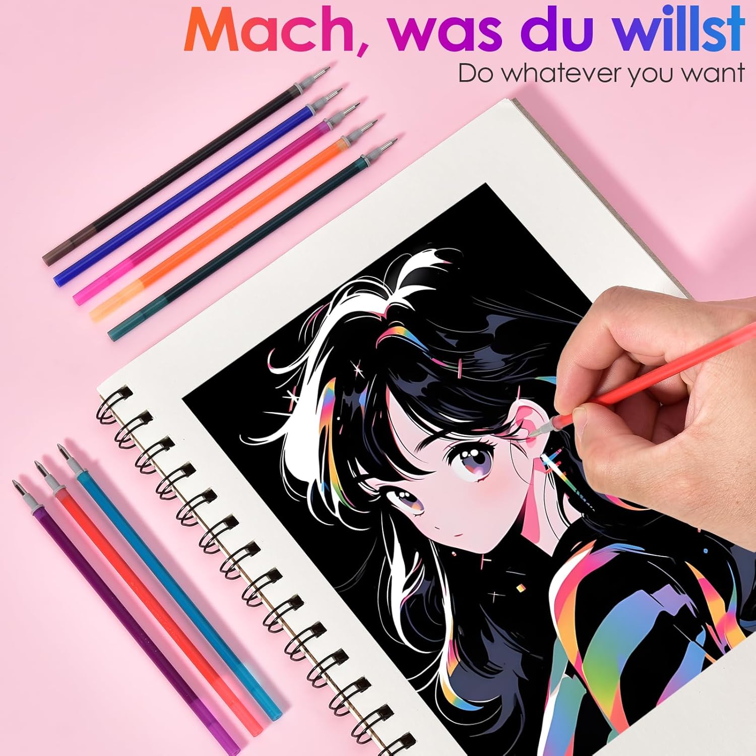 Stylos Effaçables Multicolores 0,7 mm - Lot de 16 – Image 4