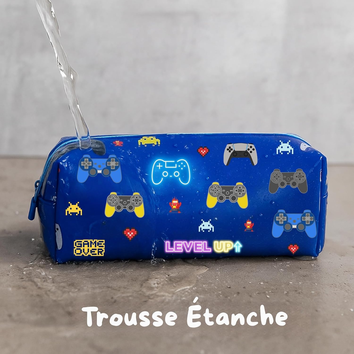 Trousse Scolaire Étanche - Grande Capacité (Jeux Vidéo) – Image 3