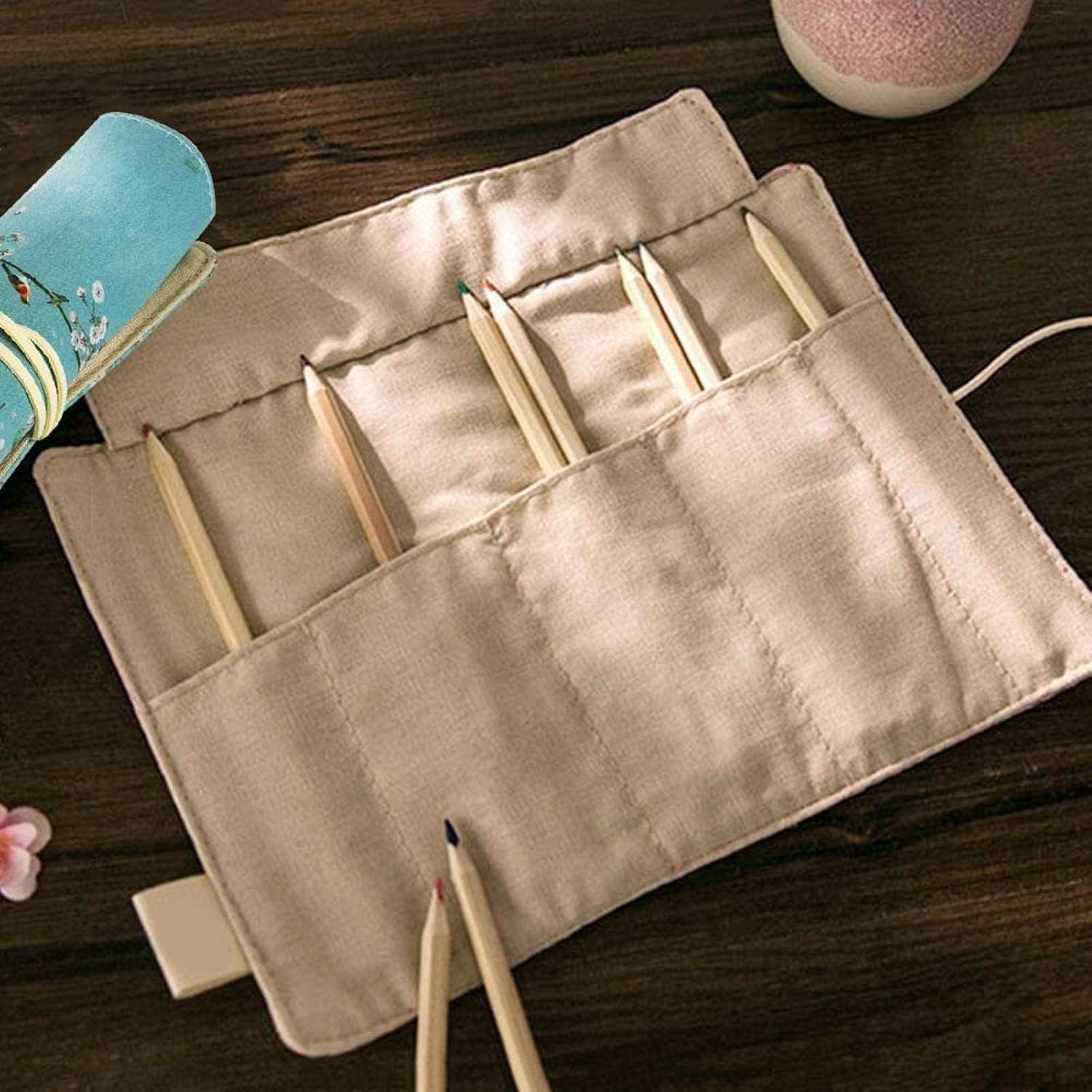Sac à Crayons en Lin - Trousse Artistique – Image 7