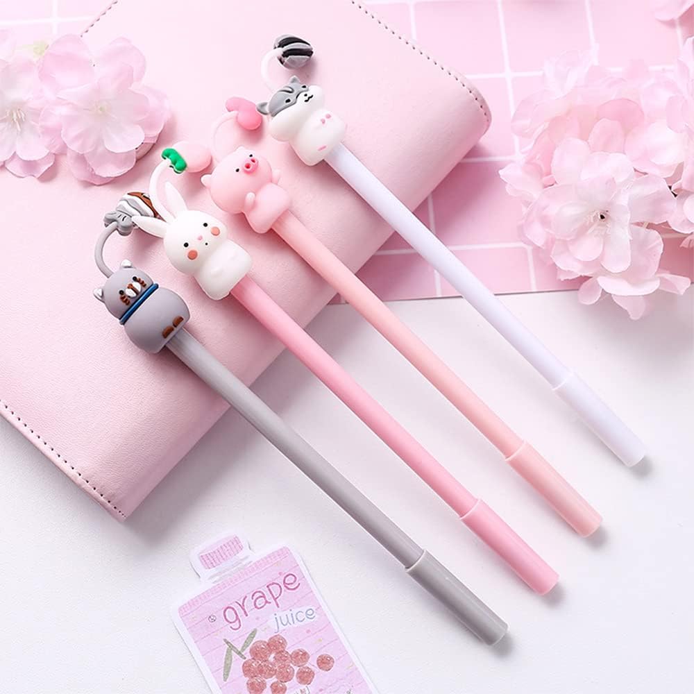 Stylos à Encre Gel Animaux - 8 Pièces avec Recharges – Image 3