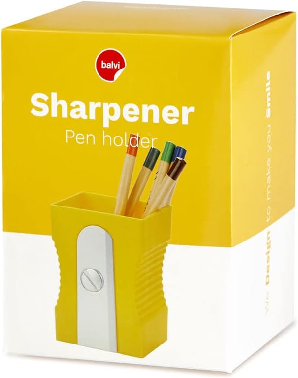 Pot à Crayons Sharpener Jaune - Bureau Fun et Rangé – Image 2
