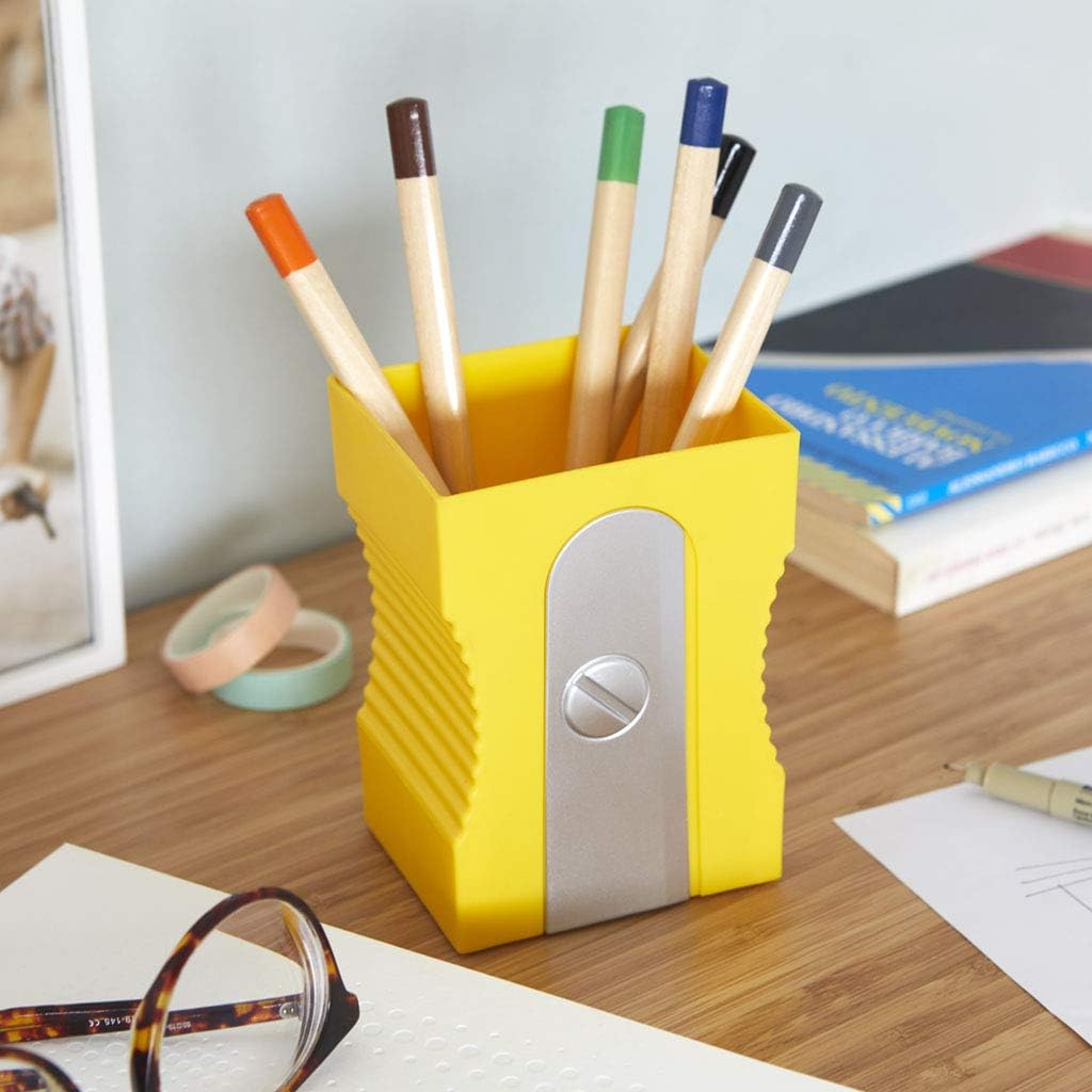 Pot à Crayons Sharpener Jaune - Bureau Fun et Rangé – Image 4