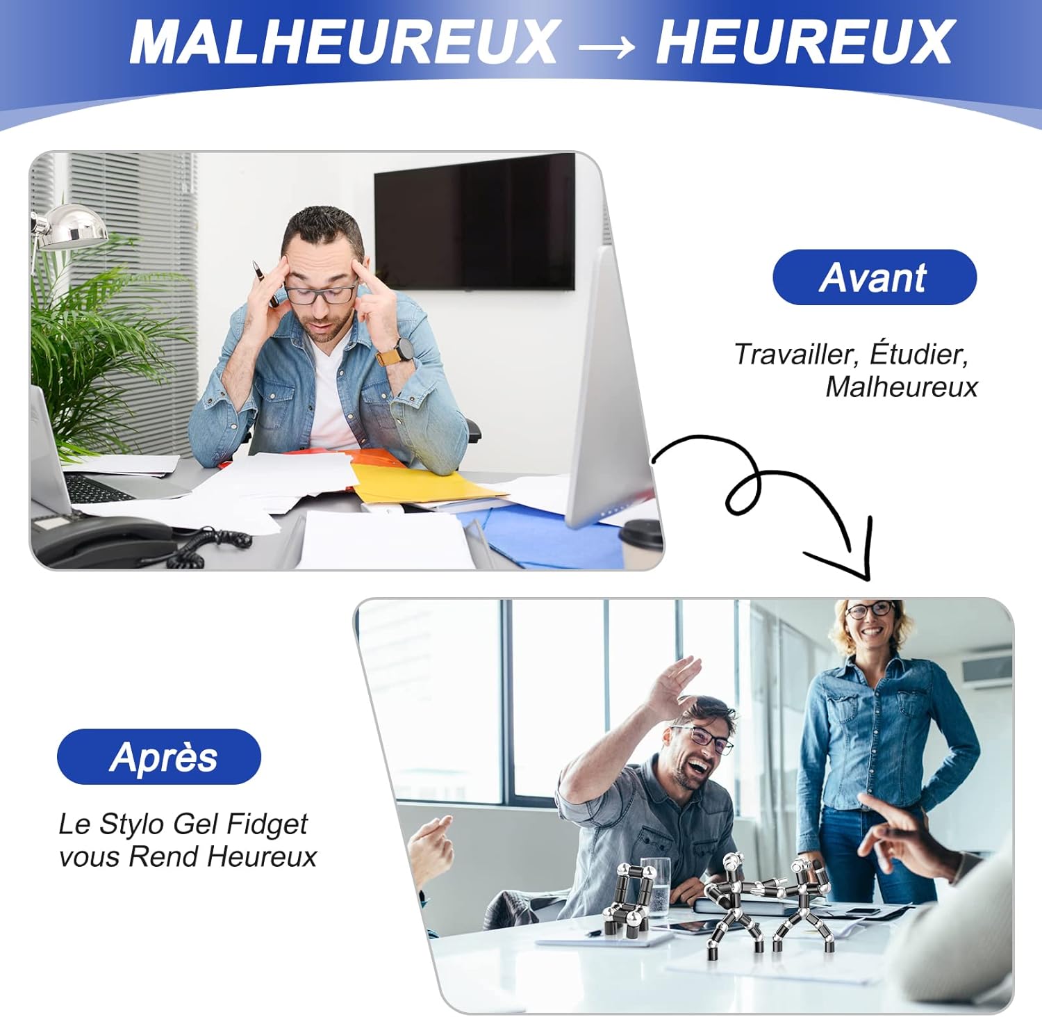 Stylos Anti-stress Amusants pour Cadeaux Homme – Image 2