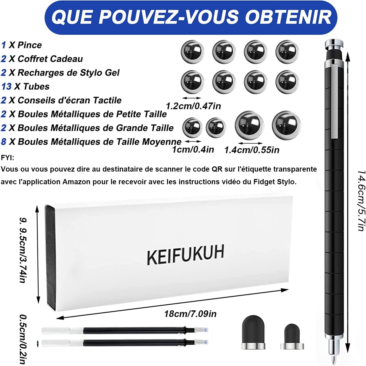 Stylos Anti-stress Amusants pour Cadeaux Homme – Image 7