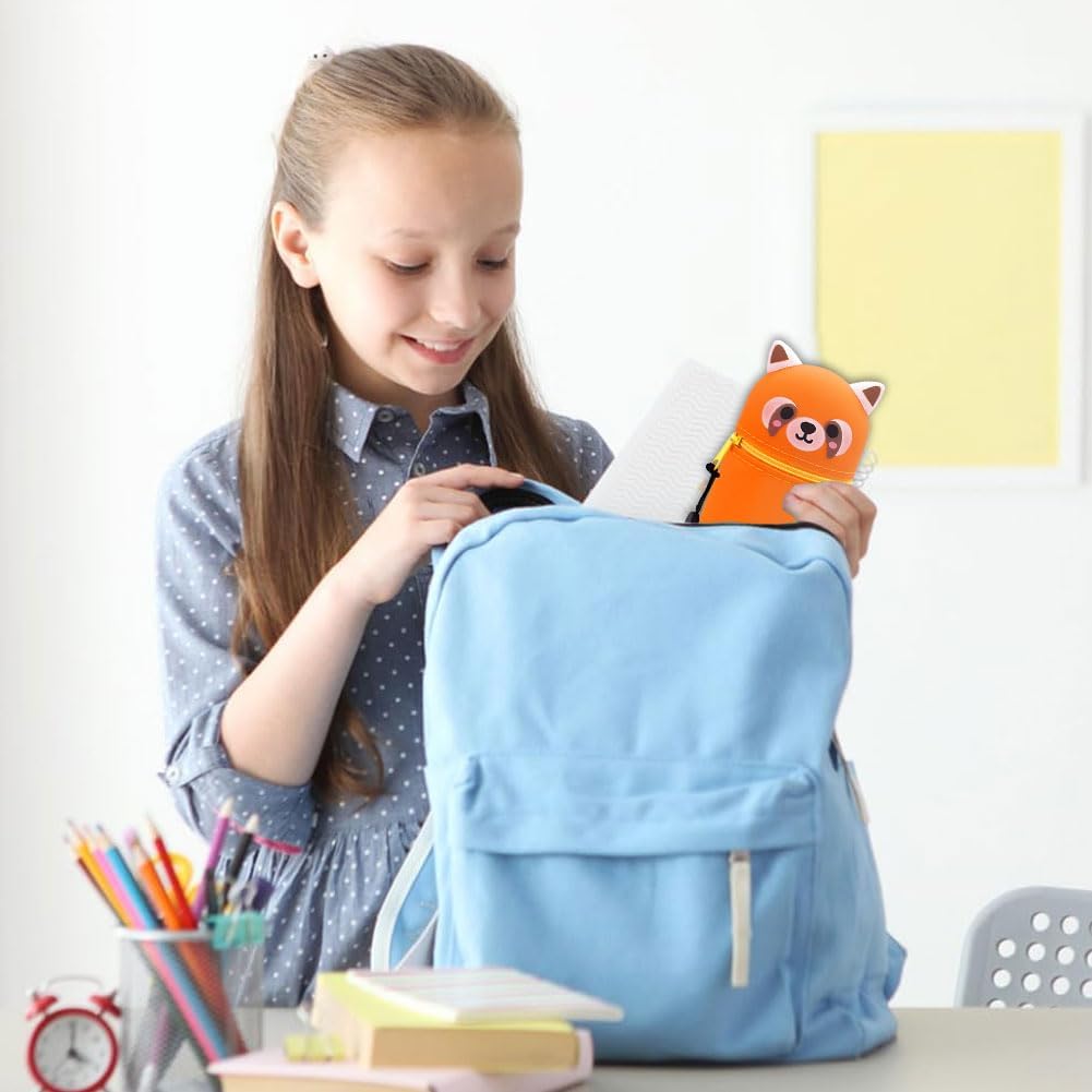 Trousse en Silicone Kawaii Koala et Raton Laveur – Image 4