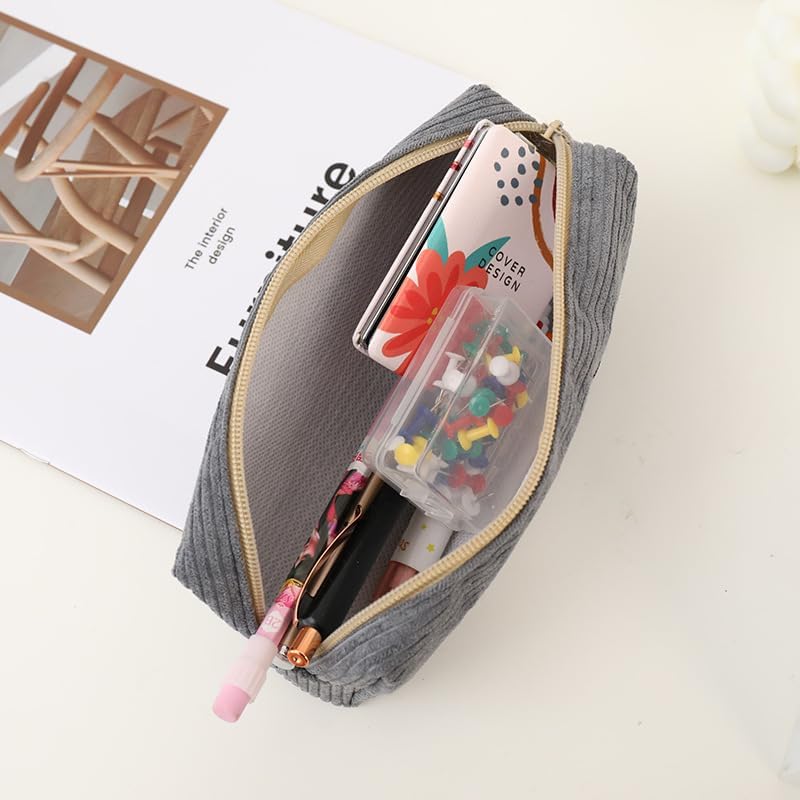 Trousse à Crayons Velours Côteleé - Broderie Requin – Image 4