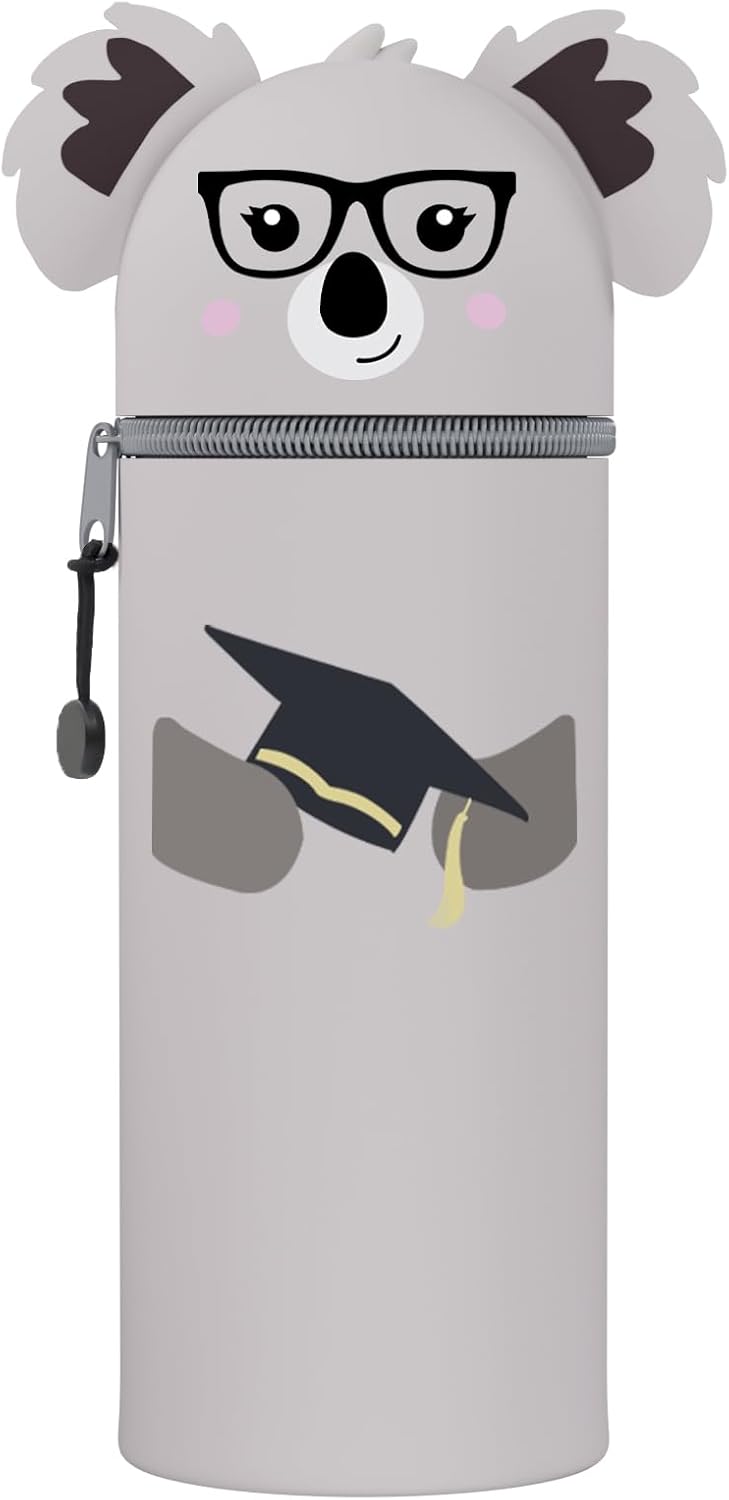 Trousse École Kawaii 2 en 1 en Silicone