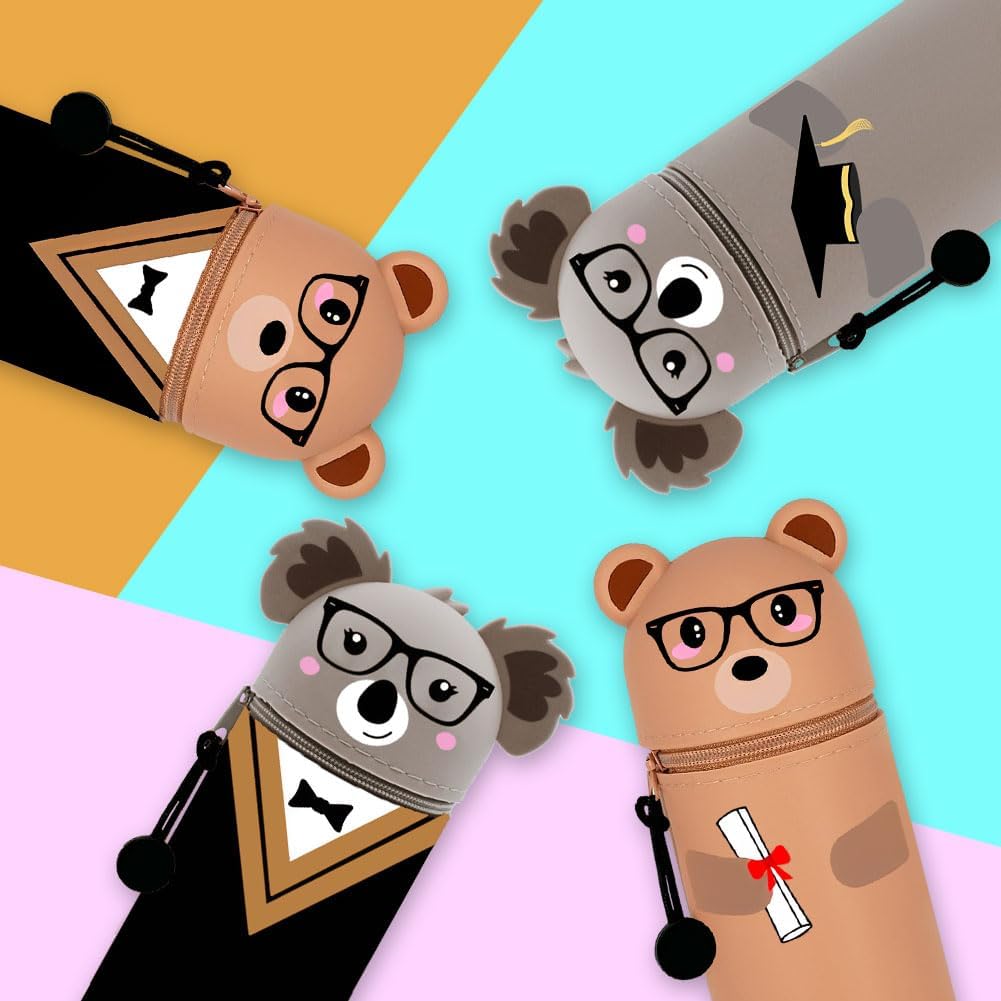 Trousse École Koala Kawaii 2 en 1 en Silicone – Image 4