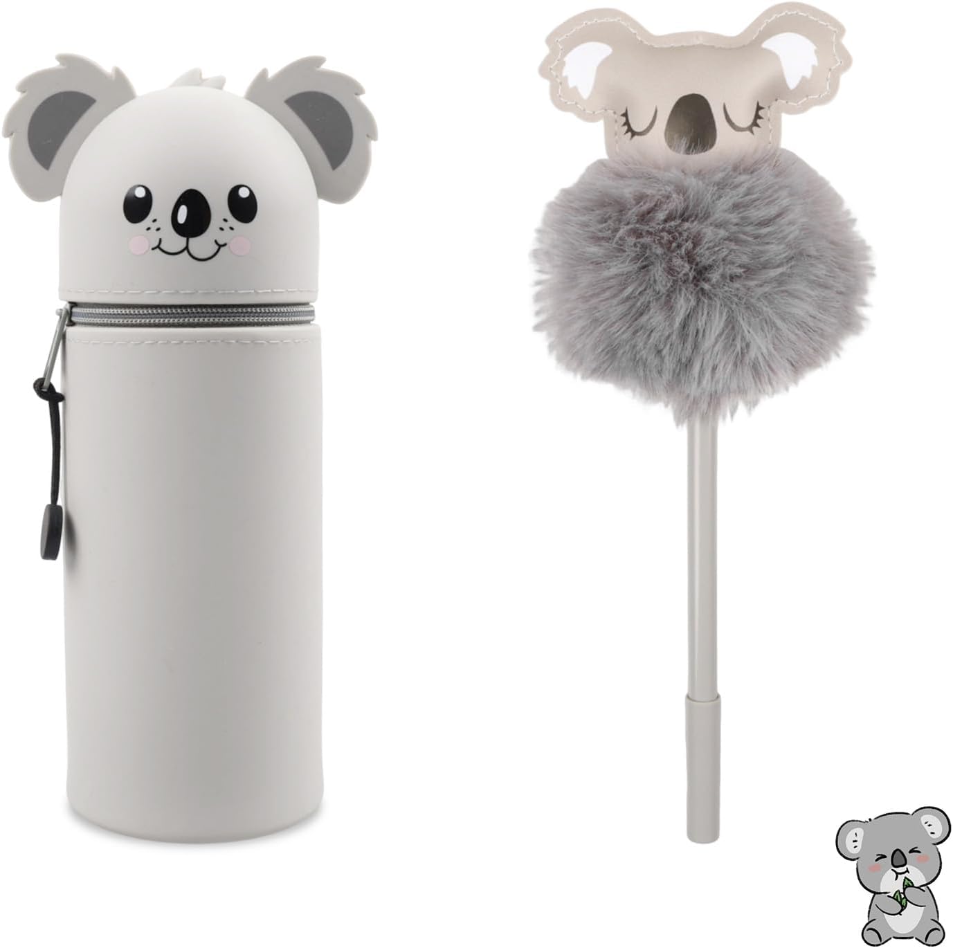 Trousse Kawaii Koala 2 en 1 - Silicone Doux – Image 2