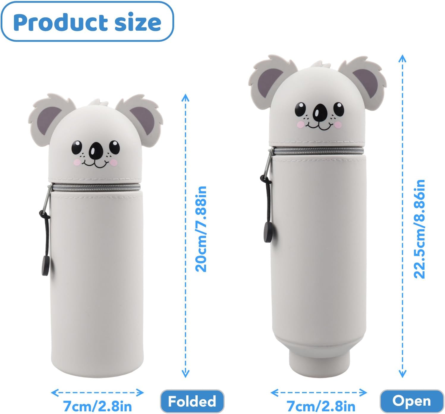 Trousse Kawaii Koala 2 en 1 - Silicone Doux – Image 3