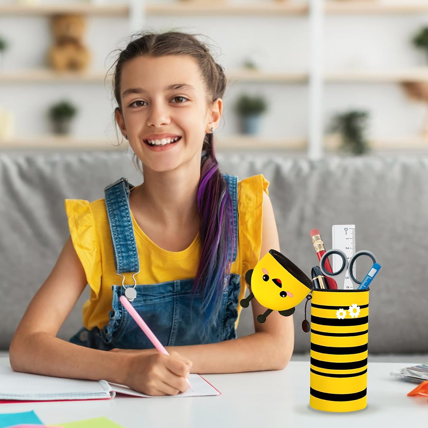 Trousse à Crayons Silicone 2 en 1 - Scolaire – Image 5