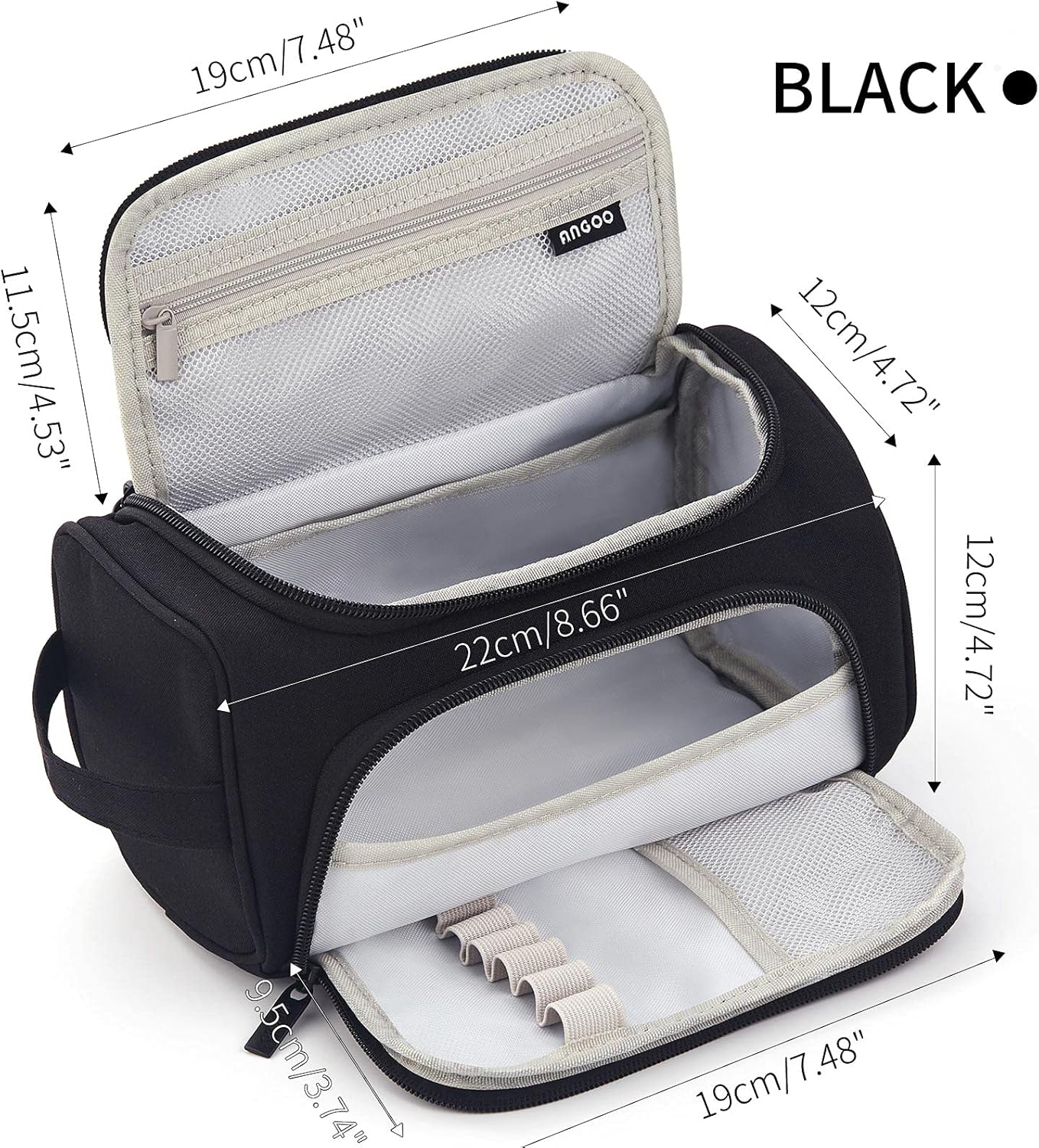Trousse de Rangement Grande Capacité - Noir – Image 3