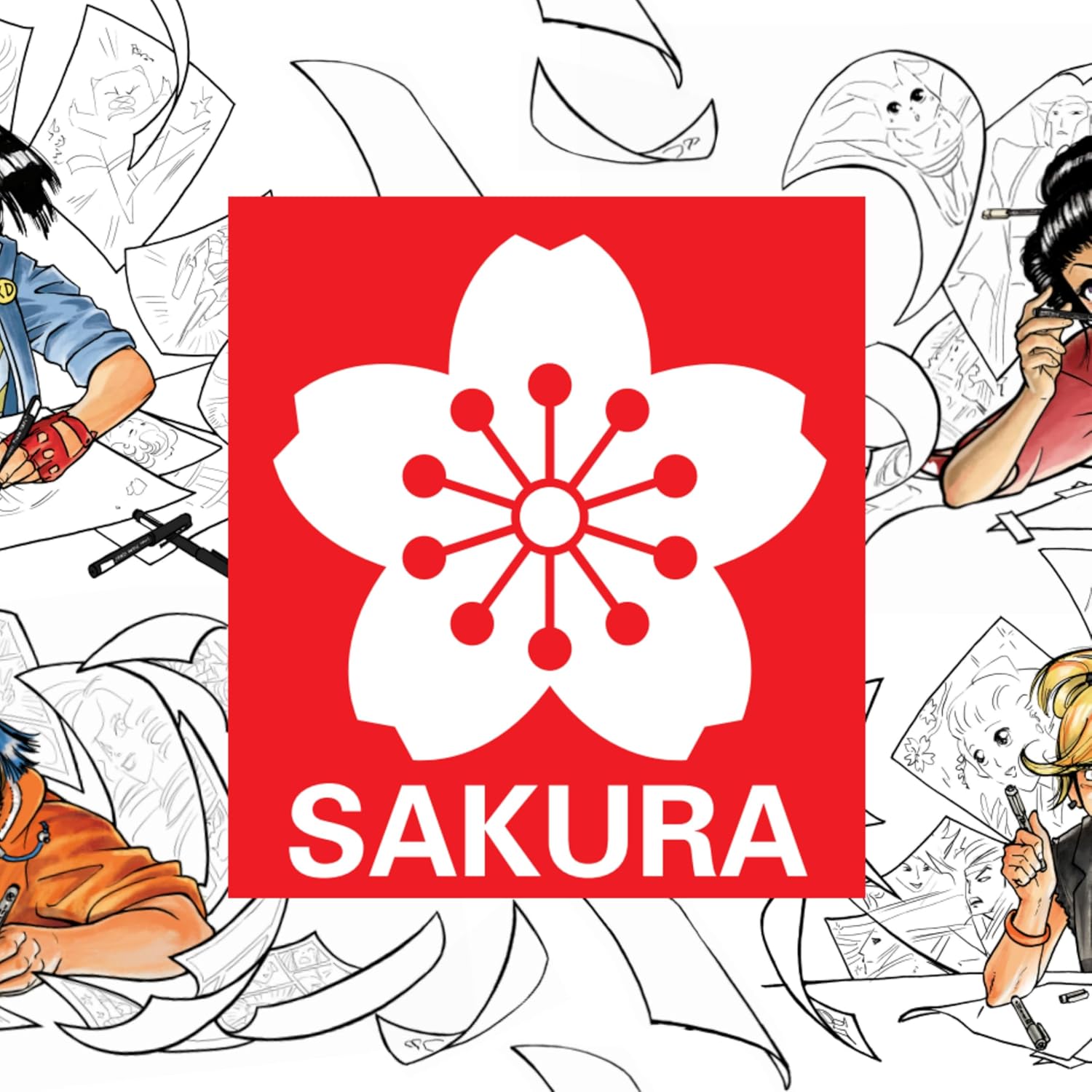 Lot de 4 Stylos Sépia Pigma Manga – Image 6