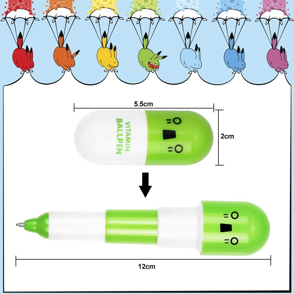 Stylos à Pilule Multicolores - 24 Pcs Retractable – Image 2