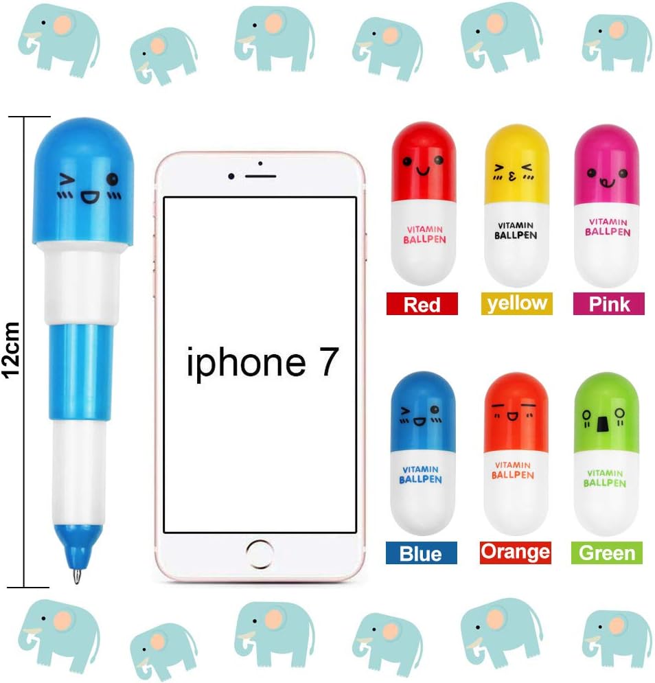 Stylos à Pilule Multicolores - 24 Pcs Retractable – Image 5
