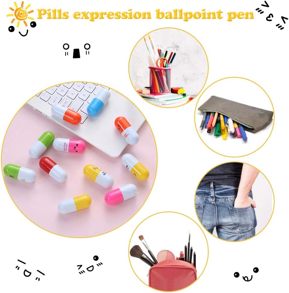 Stylos à Pilule Multicolores - 24 Pcs Retractable – Image 7
