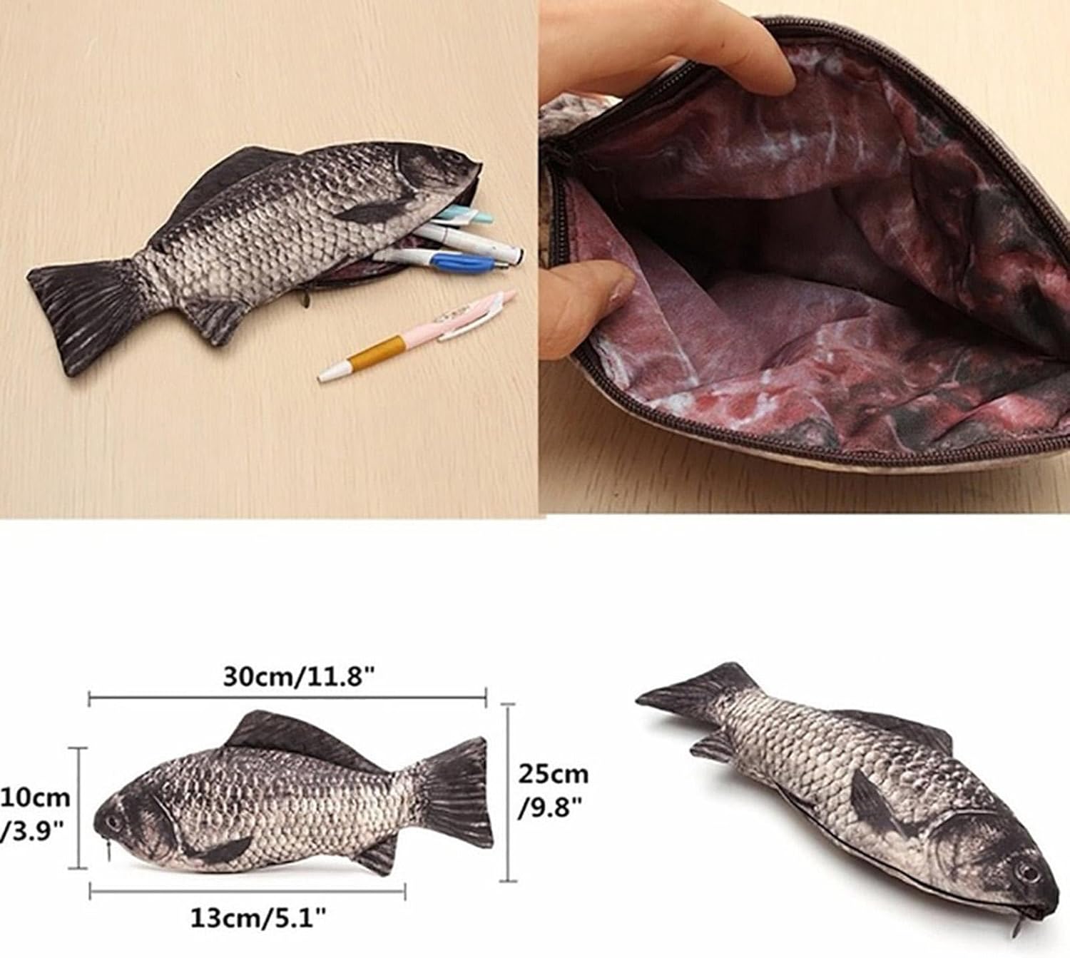 Trousse à Crayons Poisson Originale pour École – Image 7