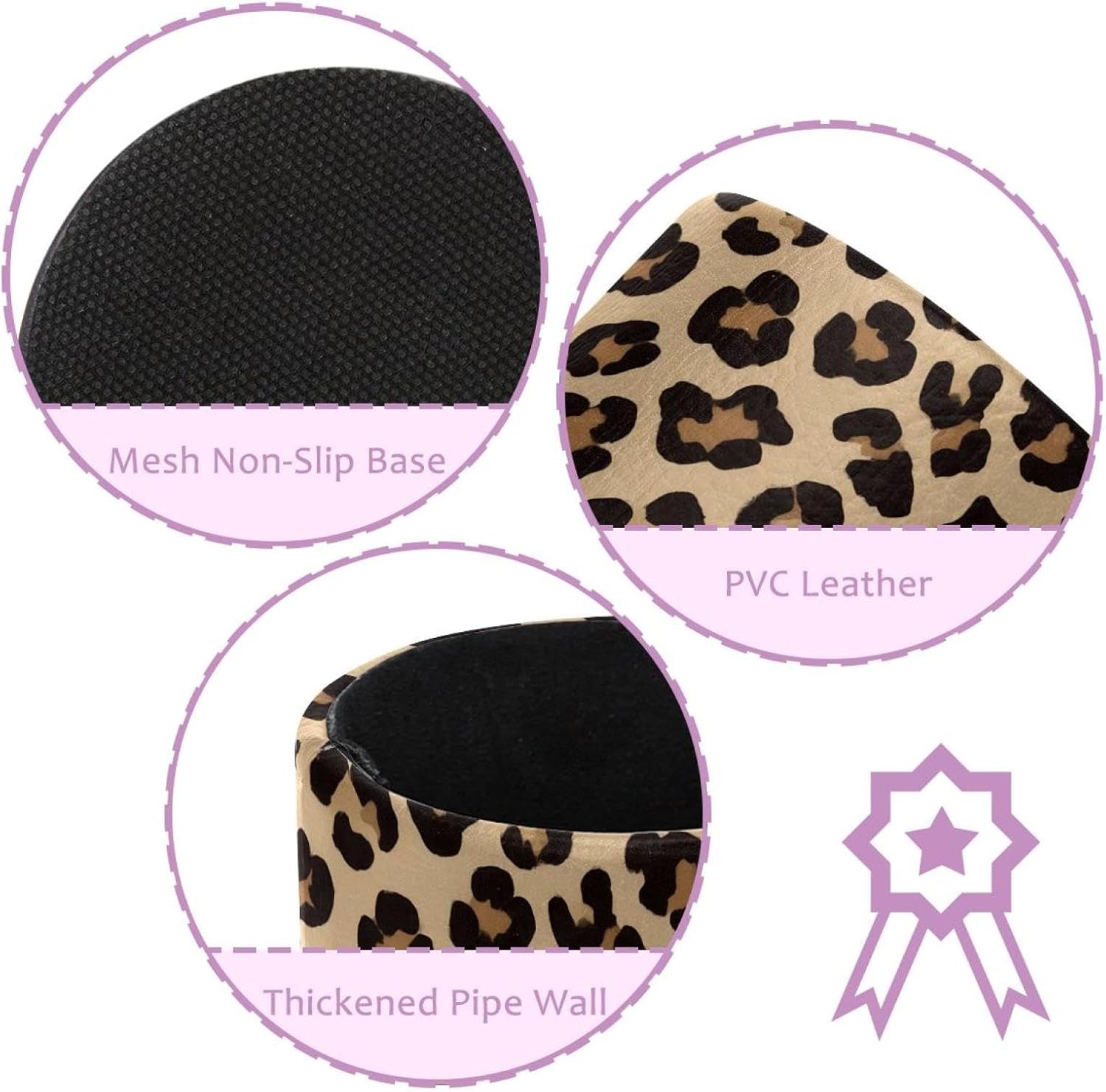 Pot à crayon Léopard en cuir – Image 2